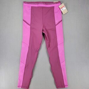 Nike Pro Women's Dri-Fit Leggings LARGE Training Pink Fuchsia DX0063-653 NWT